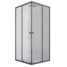 Душова кабіна без піддону Mixxus CUBIC SC01-90x90x185-TR GRAPHITE прозоре скло 4мм (MI6907)