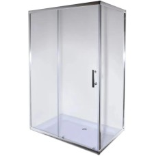 Душова кабіна без піддону Mixxus HARD SC01-120x80x185-TR CHROME прозоре скло 5мм (MI6912)