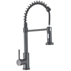 Змішувач для кухні з виливом пружина Mixxus Premium SPRING 017 GRAPHITE (MI6952)