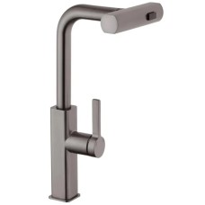 Змішувач для кухні з висувним виливом Mixxus Premium HAMMER 014 GRAPHITE (MI6955)