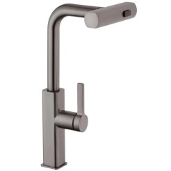 Кухонний змішувач Mixxus Premium HAMMER 014 GRAPHITE з висувним виливом MI6955