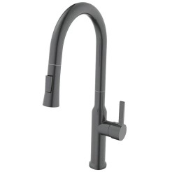 Кухонний змішувач Mixxus Premium PULL 014 з висувним виливом GRAPHITE MI6959 Кухонний змішувач Mixxus Premium PULL 014 з висувним виливом GRAPHITE MI6959