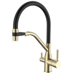 Кухонний змішувач MixxusPremium Gravity 021 BRUSHED GOLD REFL.BLACK MI6981 Кухонний змішувач MixxusPremium Gravity 021 BRUSHED GOLD REFL.BLACK MI6981