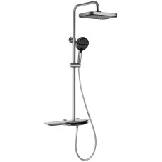 Душова колона з термостатичним змішувачем MIXXUS PREMIUM SPACE-009-J CHROME з кнопковим перемикачем, 3 режими (MI7012)