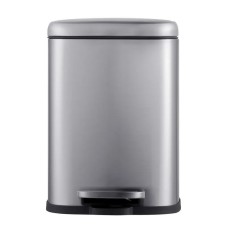 Відро для сміття з плавним закриттям прямокутне Mixxus Premium Style-TC0305 SS Color 5л колір нержавійка (MI7060)