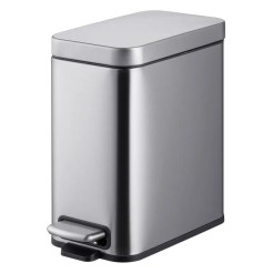 Відро для сміття з плавним закриттям прямокутне Mixxus Premium Quadro-TC0105 SS Color 5л колір нержавійка (MI7062) Відро для сміття з плавним закриттям прямокутне Mixxus Premium Quadro-TC0105 SS Color 5л колір нержавійка (MI7062)