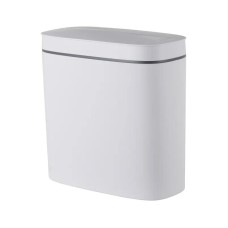 Відро для сміття сенсорне овальне Mixxus Flat-TC0109 White 9 л колір білий (MI7074)