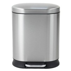 Відро для сміття з плавним закриттям овальне Mixxus Premium Strong-TC0105 SS Color 5л колір наржавійка (MI7080)