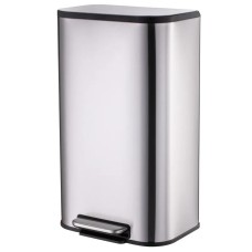 Відро для сміття з плавним закриттям прямокутне Mixxus Cubic-TC0112 SS Color 12л колір нержавійка (MI7089)