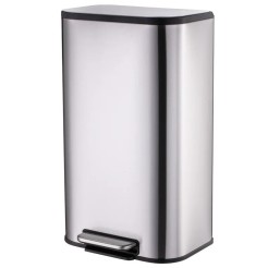 Відро для сміття з плавним закриттям прямокутне Mixxus Cubic-TC0112 SS Color 12л колір нержавійка (MI7089)