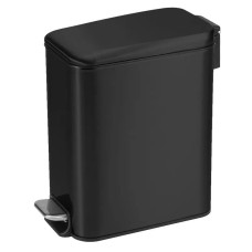 Відро для сміття з плавним закриттям прямокутне Mixxus Diverse-TC0312 Black 12л колір чорний (MI7091)