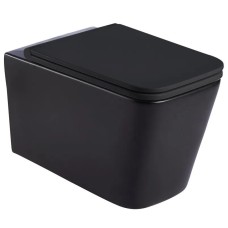 Унітаз підвісний Mixxus Premium Quadro-0302-R Black 530x360x365mm, система змиву RIMLESS (MP6455)