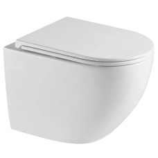 Унітаз підвісний Mixxus Premium Ellipse-0303-R 520x365x360mm, система змиву Rimless (MP6463)