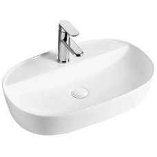 Умивальник накладний керамічний Mixxus Premium Ellipse-0202 610x400x120mm (MP6483)