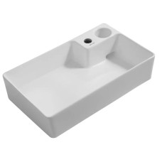 Раковина накладна Mixxus Premium STYLE-0202 600х350х140mm з донним клапаном та отвором під змішувач (MP6512)