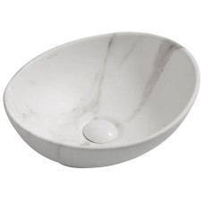 Раковина накладна MIXXUS PREMIUM ELLIPSE-0108 MARBLE 400х330х145mm (MP6526)