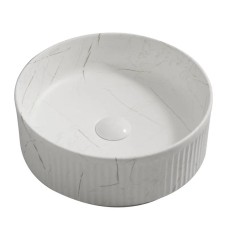 Раковина накладна Mixxus Premium WAVE-0102 MARBLE 370х370х130mm (MP6528)