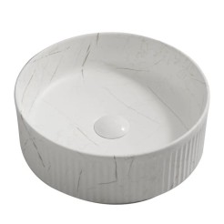 Раковина накладна Mixxus Premium WAVE-0102 MARBLE 370х370х130mm (MP6528) Раковина накладна Mixxus Premium WAVE-0102 MARBLE 370х370х130mm (MP6528)