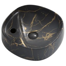 Раковина накладна MIXXUS PREMIUM WAVE-0201 MARBLE 430х430х150mm з отвором під змішувач (MP6536)