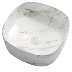 Раковина накладна Mixxus Premium DIVERSE-0104 MARBLE 370х370х135mm (MP6537) Раковина накладна Mixxus Premium DIVERSE-0104 MARBLE 370х370х135mm (MP6537)