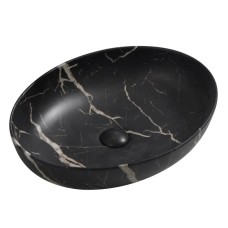 Раковина накладна Mixxus Premium ELLIPSE-0102 MARBLE 515х400х130mm (MP6552)