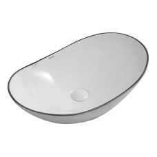 Раковина накладна Mixxus Premium WAVE-0105 EDGE BLACK 620х360х160mm (MP6556)