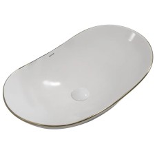 Раковина накладна MIXXUS PREMIUM WAVE-0105 EDGE GOLD 620х360х160mm (MP6557)