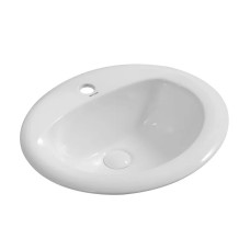 Раковина врізна на стільницю Mixxus Premium TOPPER-1602 515х400х200mm з отвором під змішувач та переливом (MP6572)