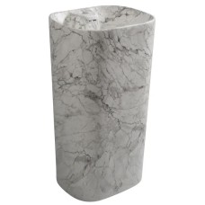 Раковина моноблок MIXXUS PREMIUM DIVERSE-1101 MARBLE 460х380х840mm з отвором під змішувач та переливом (MP6575)