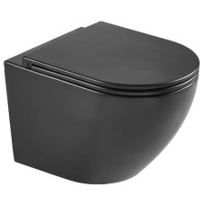 Унітаз підвісний Mixxus Premium ELLIPSE-0303-T3 BLACK 520х365х360mm,система змиву TORNADO 3.0 (MP6591)