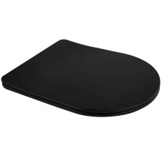 Сидіння-кришка для унітазу Mixxus Premium SEAT COVER ELLIPSE-BEVEL-2001 BLACK з мікроліфтом 463х361х50mm (MP6615)