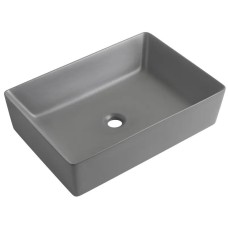 Раковина накладна Mixxus Premium QUADRO-0108 GRAY 550x390x145mm (MP6652)