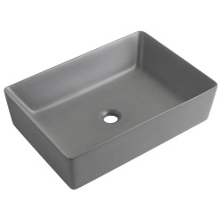 Раковина накладна Mixxus Premium QUADRO-0108 GRAY 550x390x145mm (MP6652) Раковина накладна Mixxus Premium QUADRO-0108 GRAY 550x390x145mm (MP6652)
