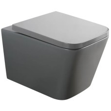 Унітаз підвісний Mixxus Premium QUADRO-0305-R GRAY 510x350x345mm система змиву RIMLESS (MP6656)