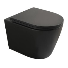 Унітаз підвісний Mixxus Premium BEVEL-0304-T1 BLACK 480x360x360mm сист. змиву TORNADO 1.0 (MP6677)