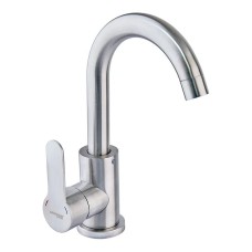 Змішувач для умивальника Mixxus DAX-001-C (нерж. сталь) (MX1339)