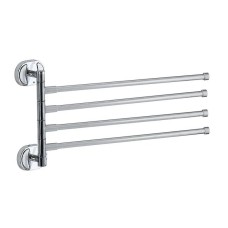 Тримач для рушників поворотний Zerix Z1614 (чотири планки) (ZX0519)