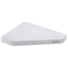 Полиця у ванну кутова пластик Zerix A8021 (ZX2815)