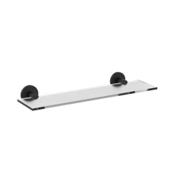 Полиця у ванну Zerix DELUX M1307A Black (40 см) (ZX4645)