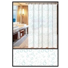 Штора для ванної з поліетилену Zerix SCP-003-180x180 (Візерунок Краплі) (ZX5002)