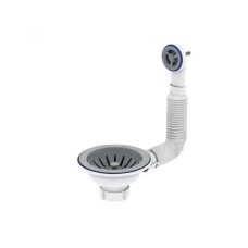 Випуск різьбовий Zerix KS-02 3 1/2 з гнучким круглим переливом (ZX5092)