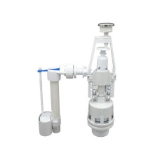 Комплект арматур Zerix АК-01-B спускна 1-реж. та наповнювальна з бічним підведенням (ZX5163)