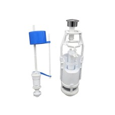 Комплект арматур Zerix АК-02-A спускна 2-реж. + наповнювальна з нижнім підведенням (ZX5164)