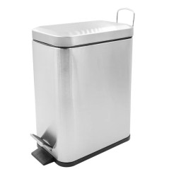 Відро для сміття з плавним закриттям прямокутне Zerix Sansa-TC0105 SS Color 5л колір нержавійка (ZX5893) Відро для сміття з плавним закриттям прямокутне Zerix Sansa-TC0105 SS Color 5л колір нержавійка (ZX5893)