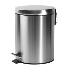 Відро для сміття кругле Zerix Solo-TC0105 SS Color 5 л колір нержавійка (ZX5897)