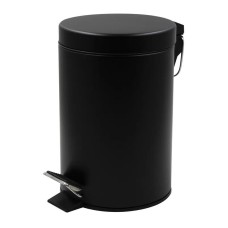 Відро для сміття кругле Zerix Solo-TC0107 Black 7 л колір чорний (ZX5900)