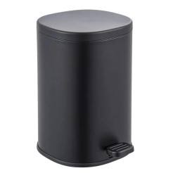 Відро для сміття з плавним закриттям овальне Zerix Prime-TC0105 Black 5л колір чорний (ZX5902) Відро для сміття з плавним закриттям овальне Zerix Prime-TC0105 Black 5л колір чорний (ZX5902)
