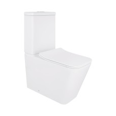 Унітаз-компакт Qtap Crow безобідковий з сідінням Soft-close QT05222170W