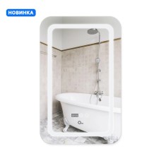 Дзеркало Qtap Mideya (DC-F911) 500х800 з LED-підсвічуванням Touch, з антизапотіванням, димером QT2078F911W