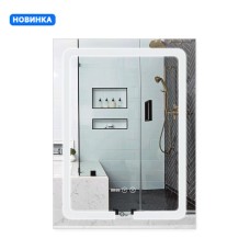 Дзеркало Qtap Mideya (MI1) 600х800 з LED-підсвічуванням Touch, з антизапотіванням, димером QT2078F937W